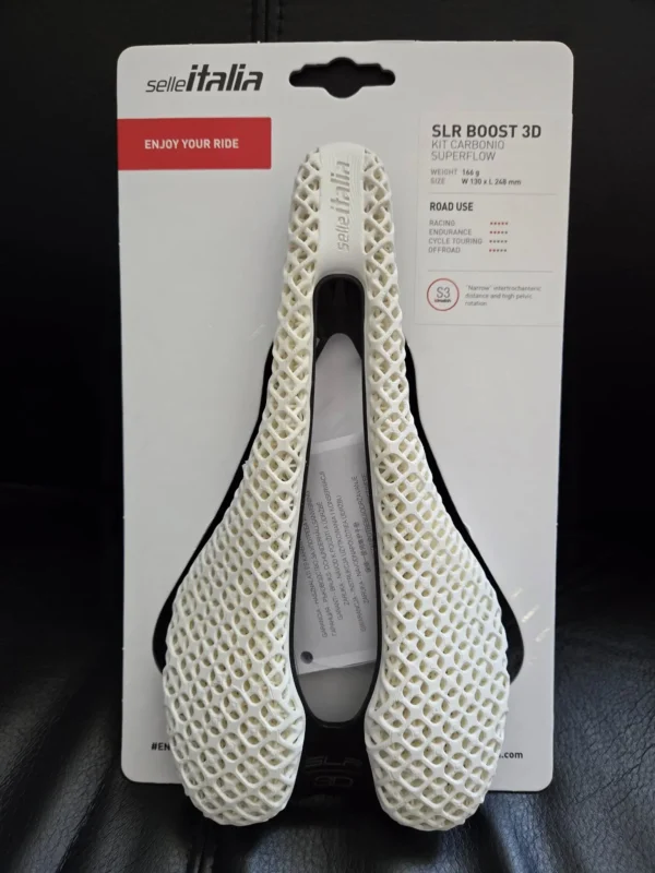 Selle Italia SLR Boost 3D Kit Carbonio Superflow White országúti kerékpár nyereg