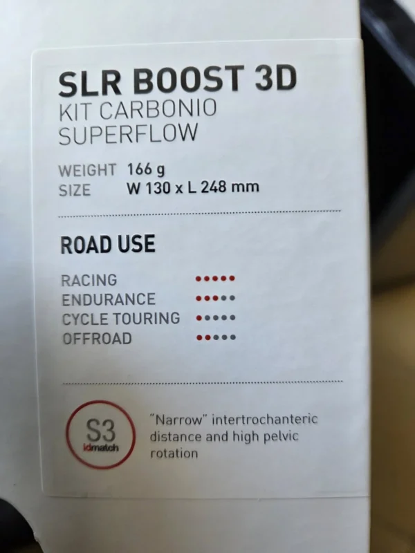 Selle Italia SLR Boost 3D Kit Carbonio Superflow White országúti kerékpár nyereg