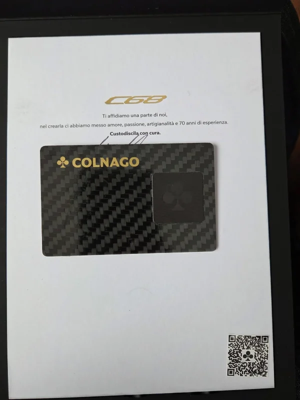 Colnago C68 karbon tárcsafékes országúti kerékpár
